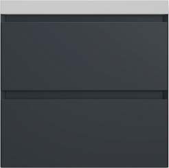 Style Line Тумба под раковину Манхэттен 60 Plus подвесная эмаль графит матовая – фотография-1